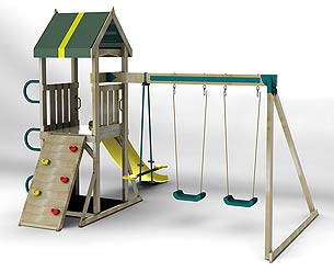 Mighty Muriqui Swing Set